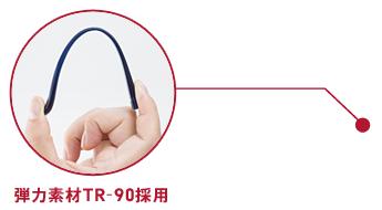 弾力素材TR-90採用