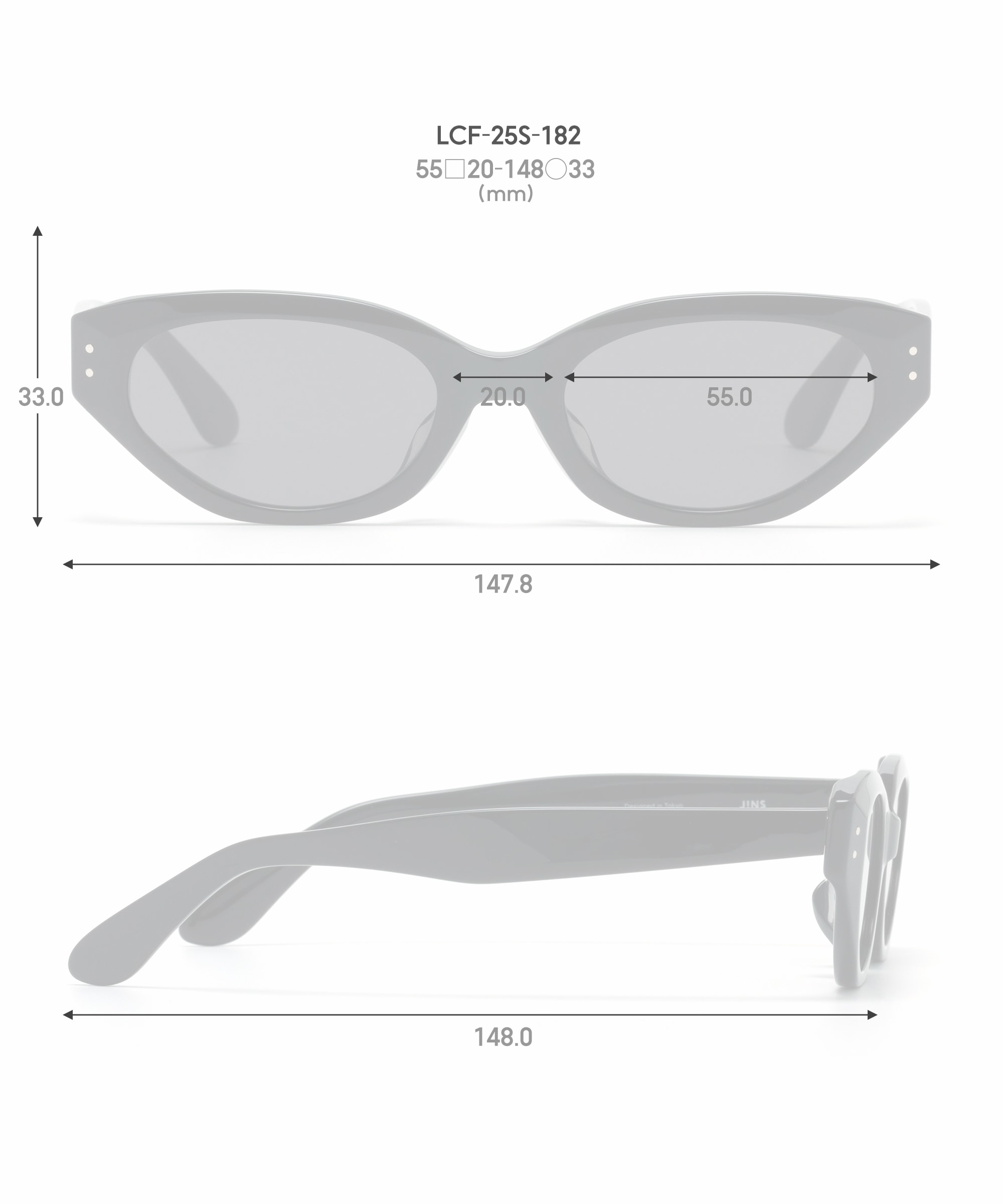 R!M別注 SUNGLASSES LCF-25S-182 394 商品詳細 | JINS - 眼鏡