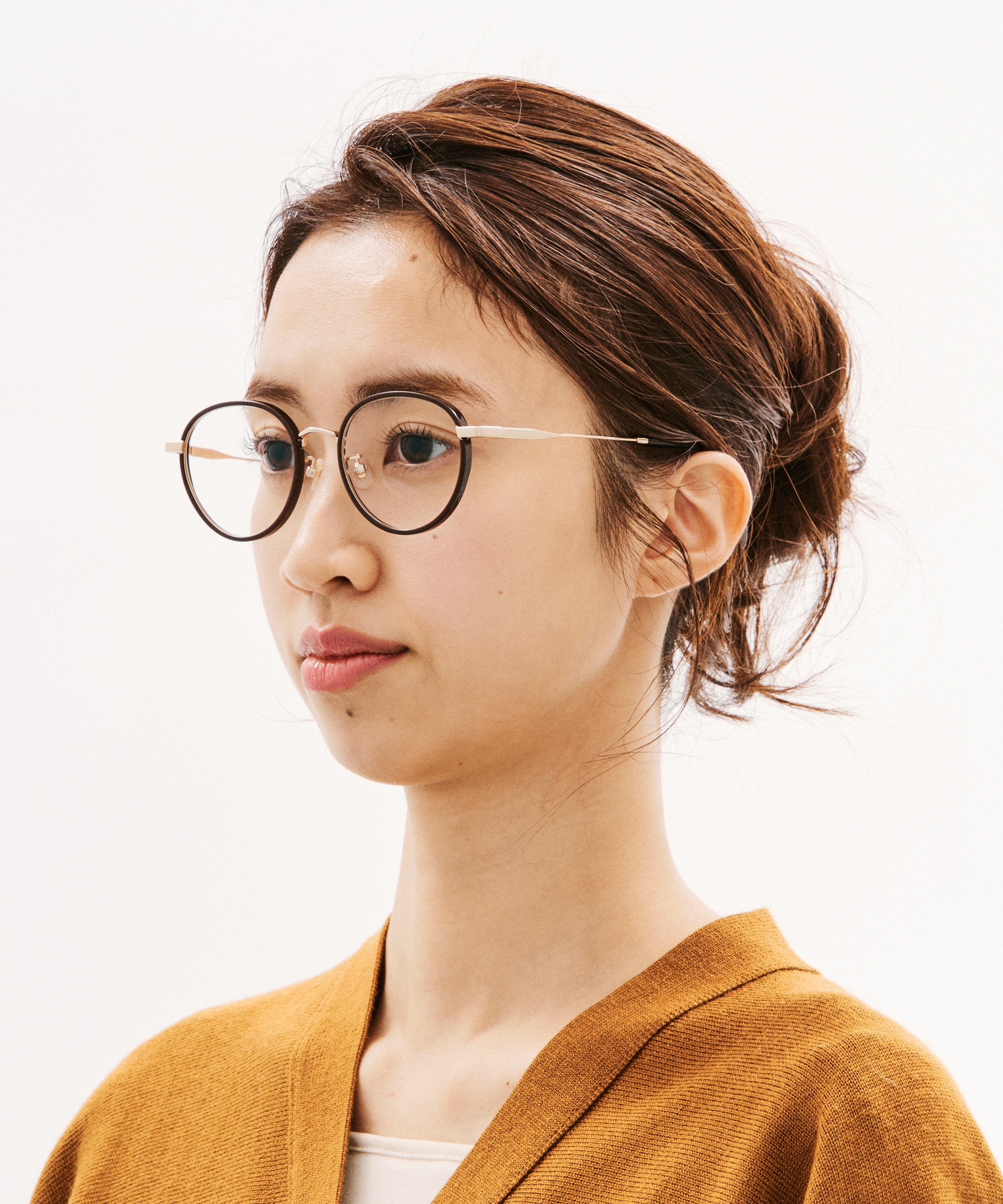 JINS×神崎恵 目鼻立ち洗練フレーム ボストン メタル WOMEN 【LMF-25A