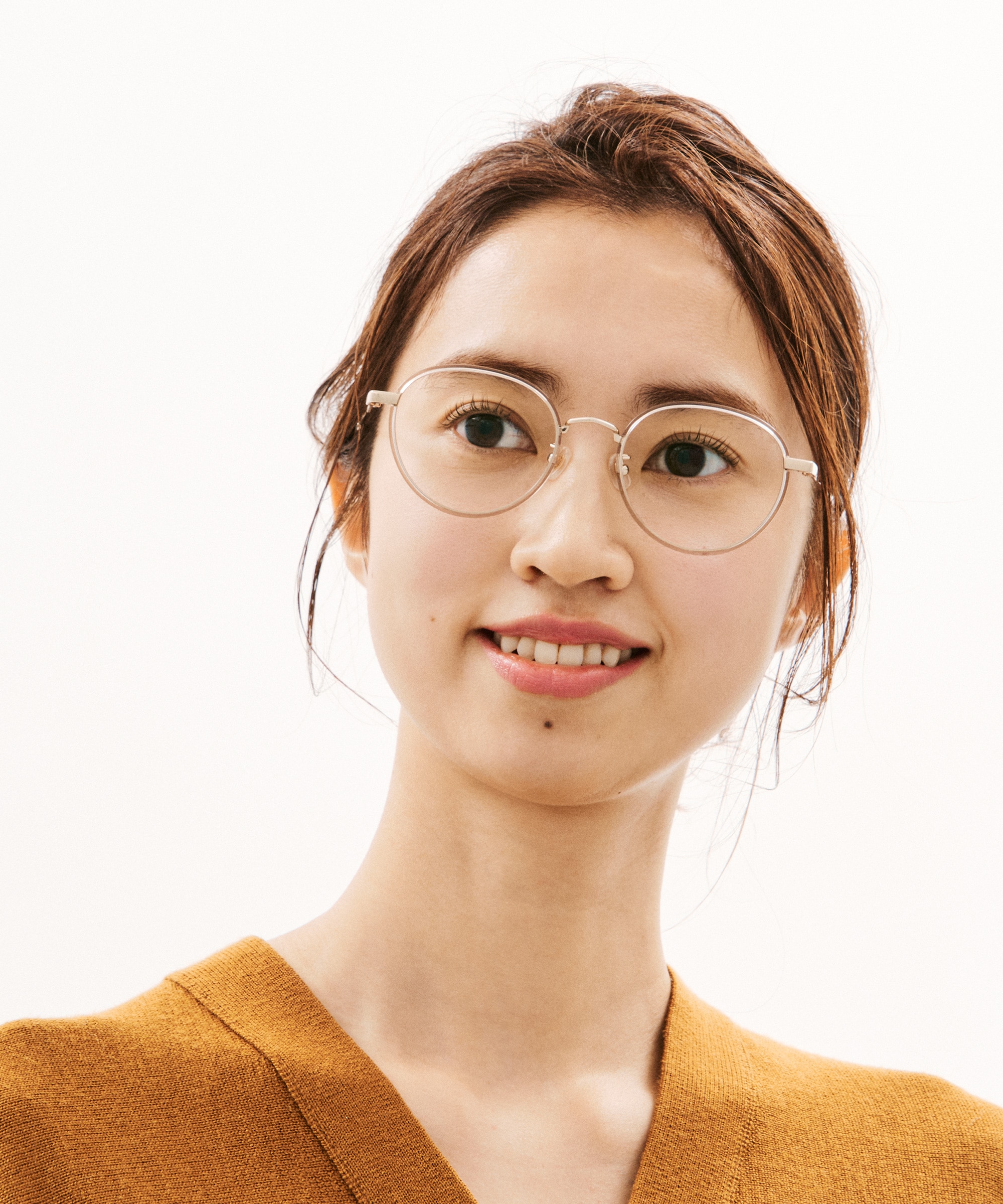 JINS×神崎恵 目鼻立ち洗練フレーム ボストン メタル WOMEN 【LMF-25A