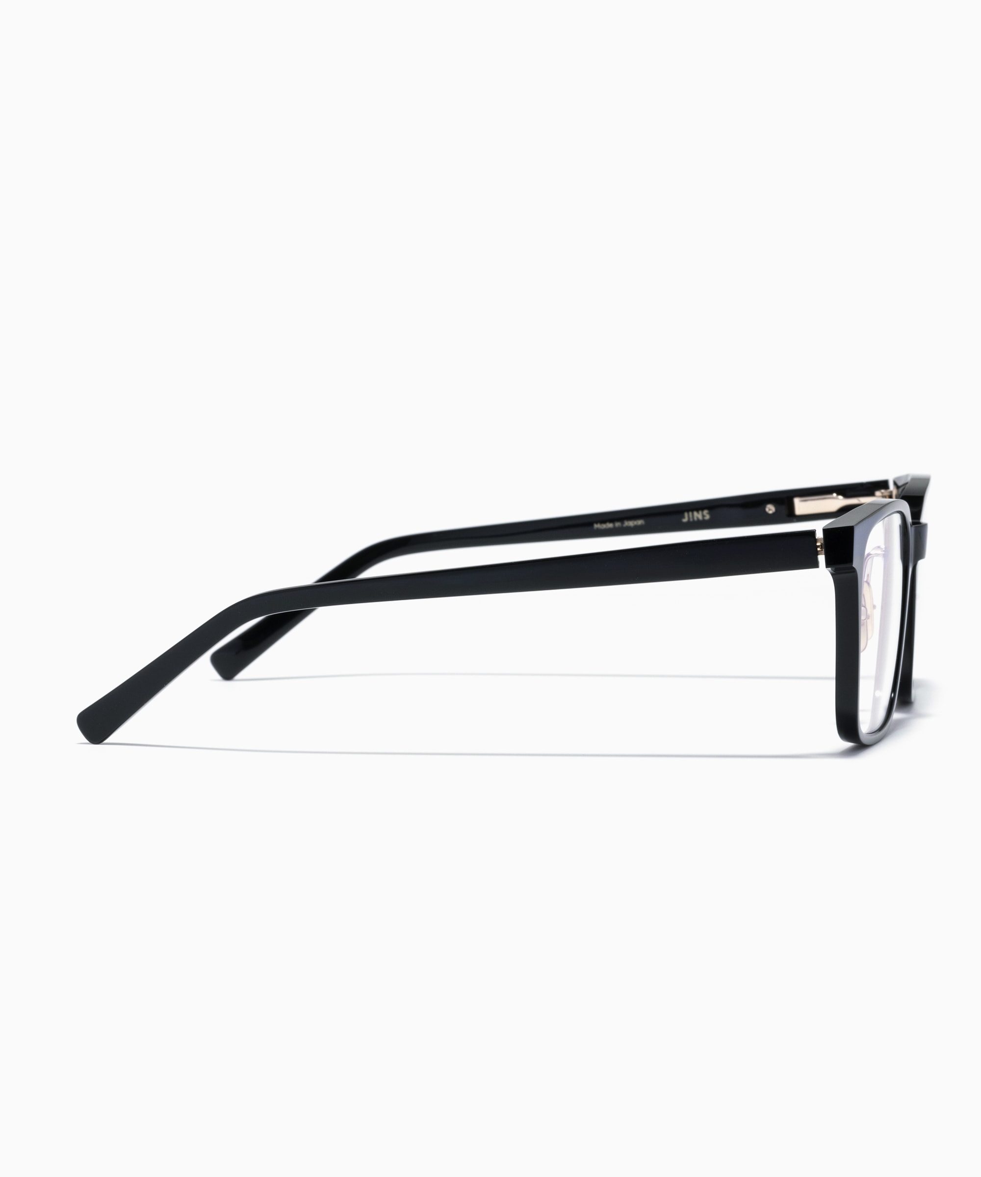 【未使用】JINS 黒ぶち眼鏡 黒渕眼鏡 めがね MADE IN JAPAN Acetate スクエア アセテート MEN 【MCF-18A-191 94