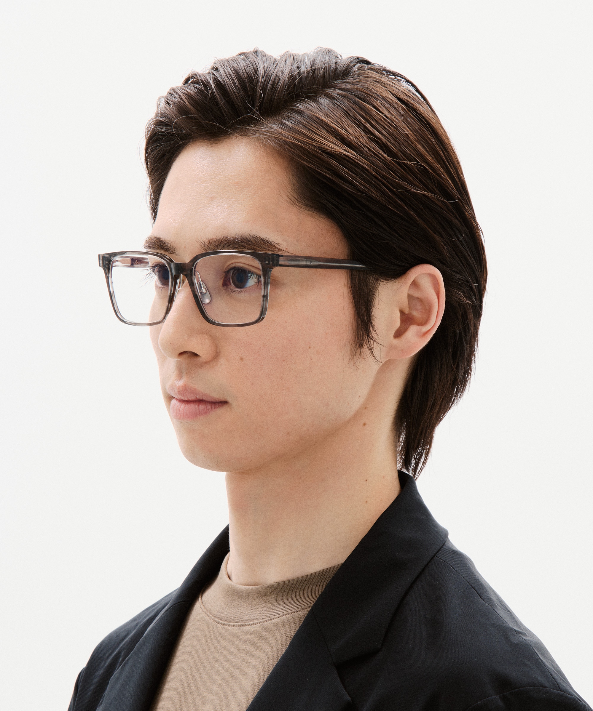midcentury額 MADE IN JAPAN Acetate スクエア アセテート MEN 【MCF-18A-191 94