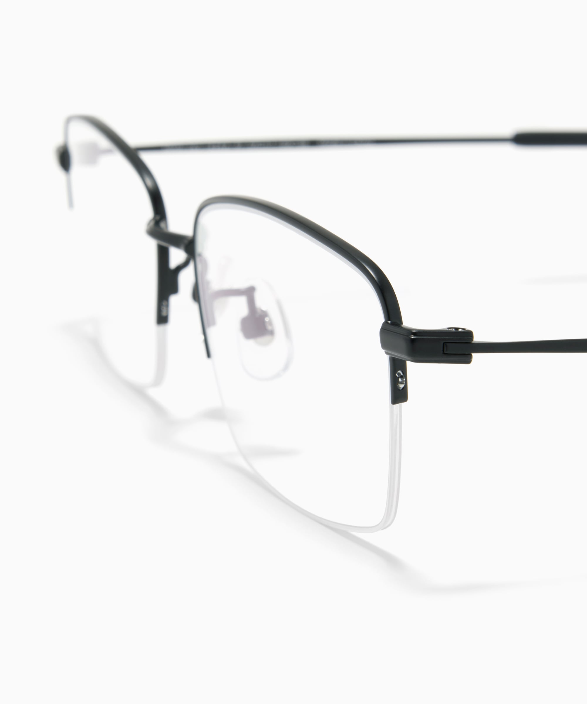 JINS 度入りメガネ　ハーフリムメタル 26SS STANDARD Rim Metal ハーフリム メタル MEN 【MMN-26S-142 97