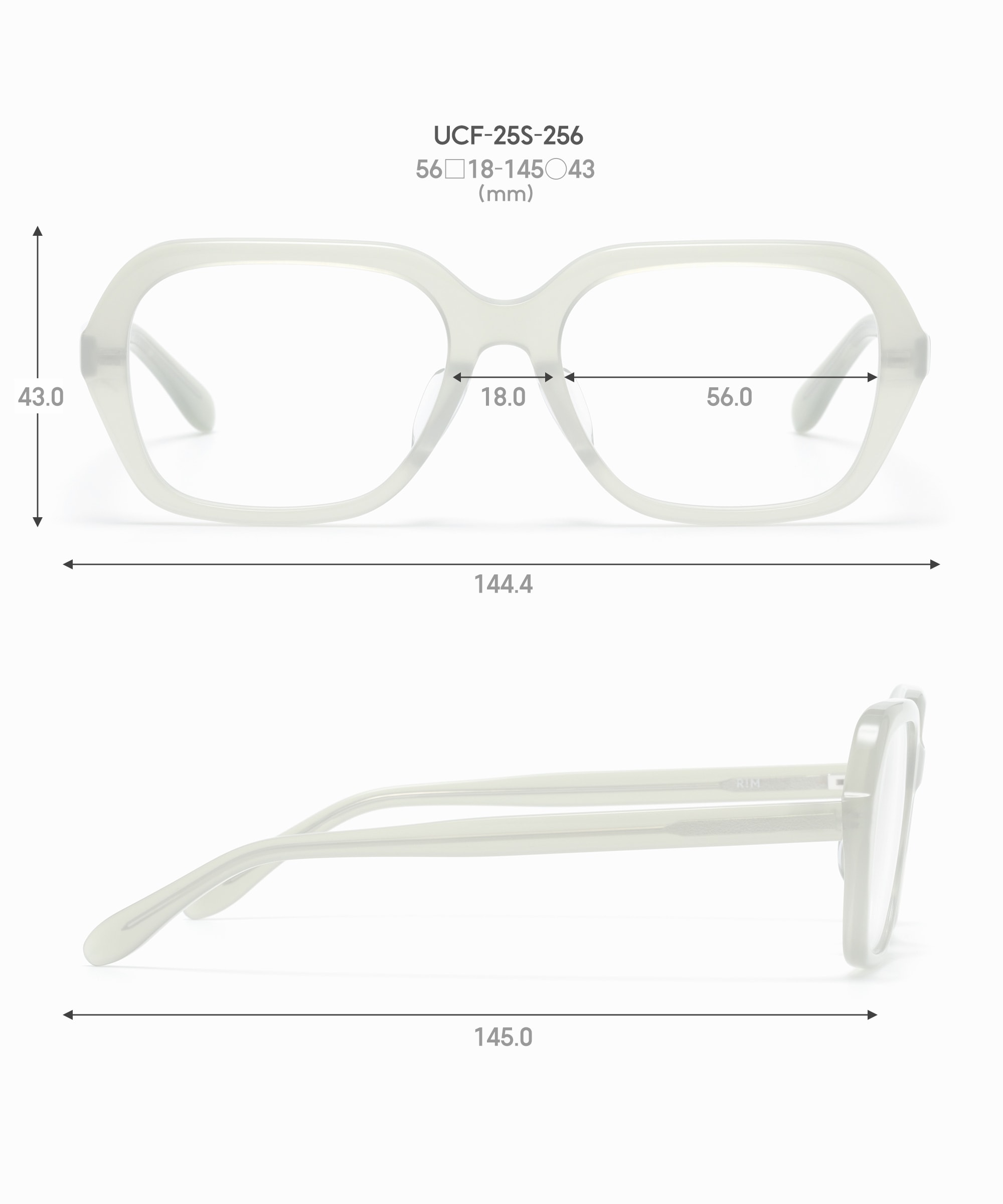 R!M別注 Combination Acetate ウェリントン アセテート UNISEX