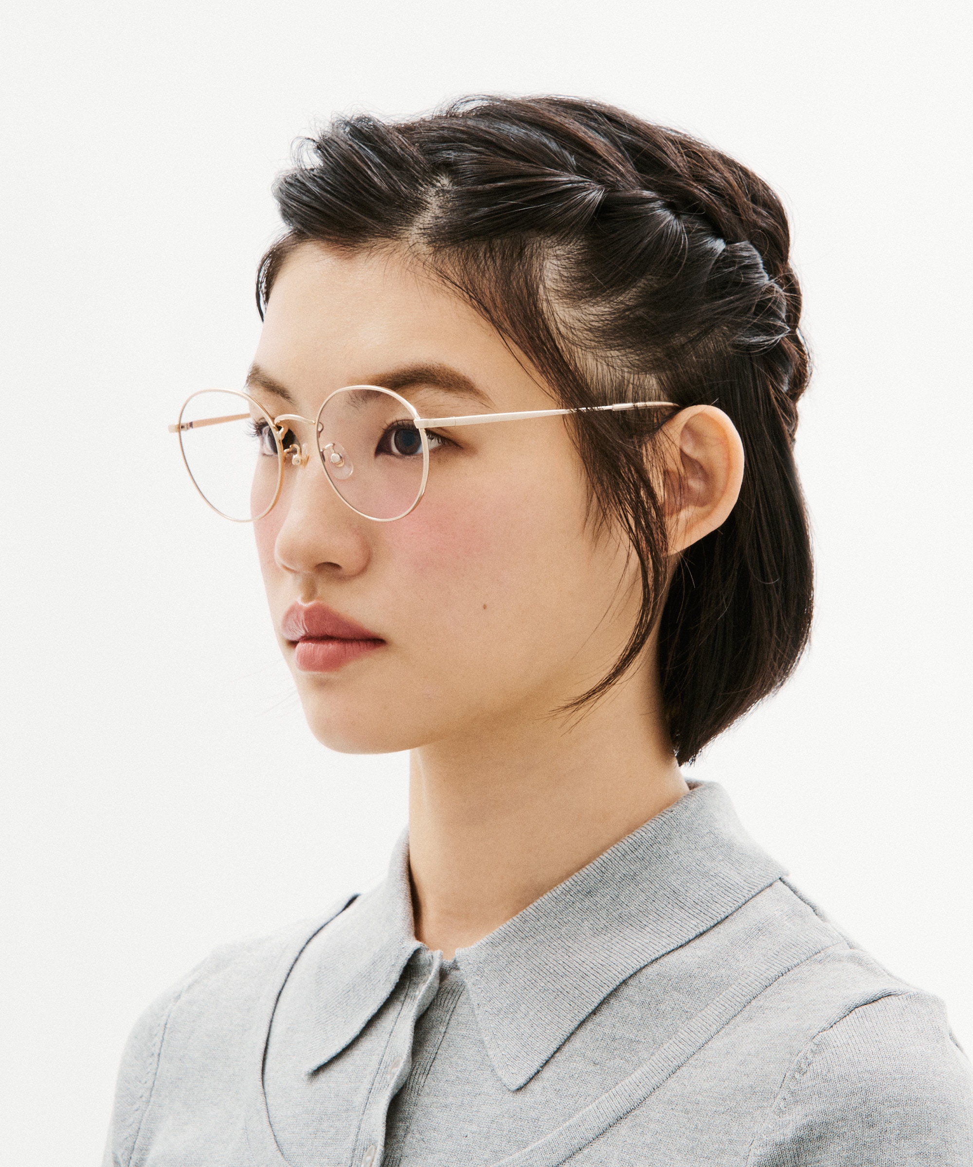 JINS TODAY Rim Metal［中顔面短縮メガネ］ ラウンド メタル UNISEX