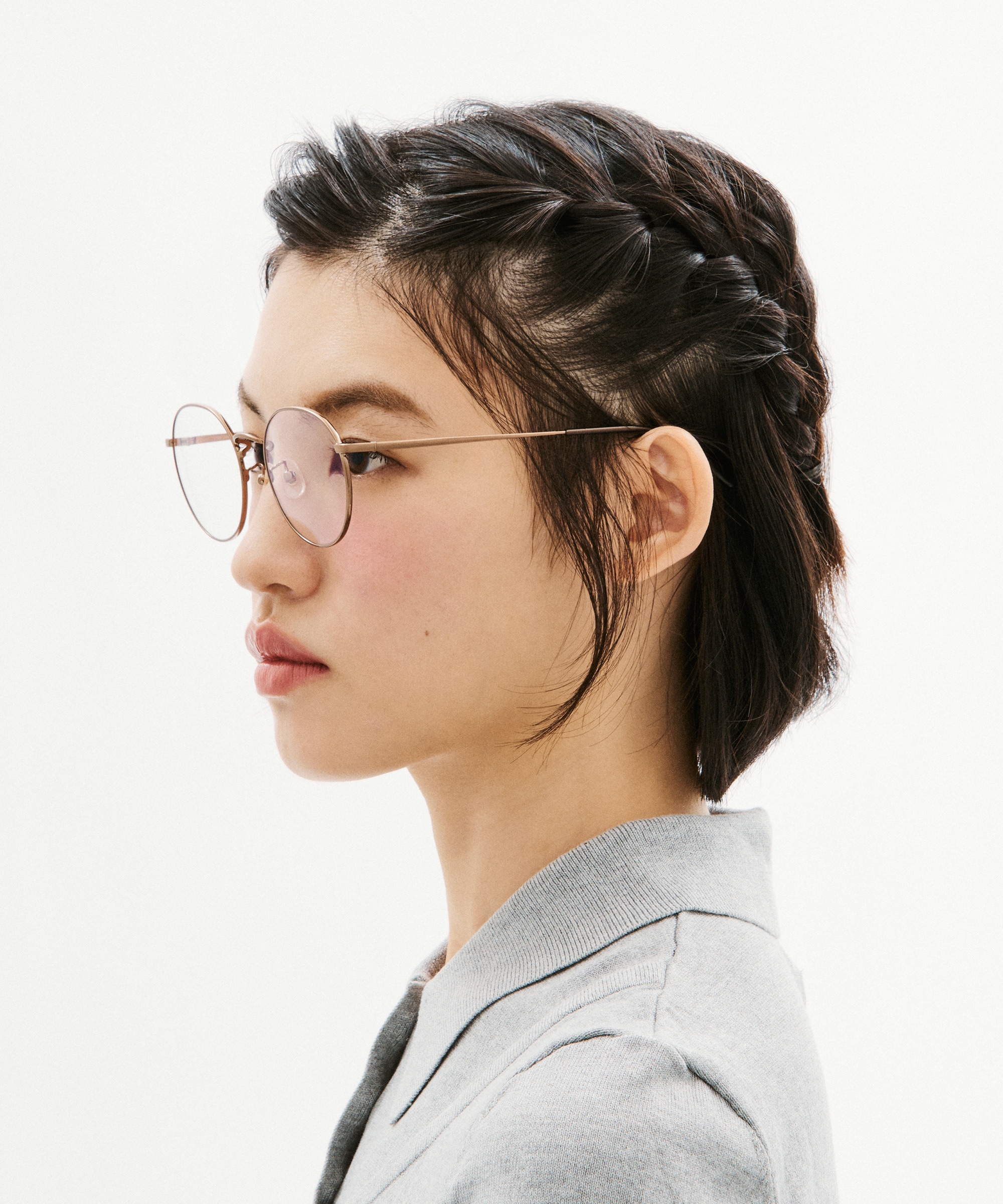 JINS TODAY Rim Metal［中顔面短縮メガネ］ ラウンド メタル UNISEX