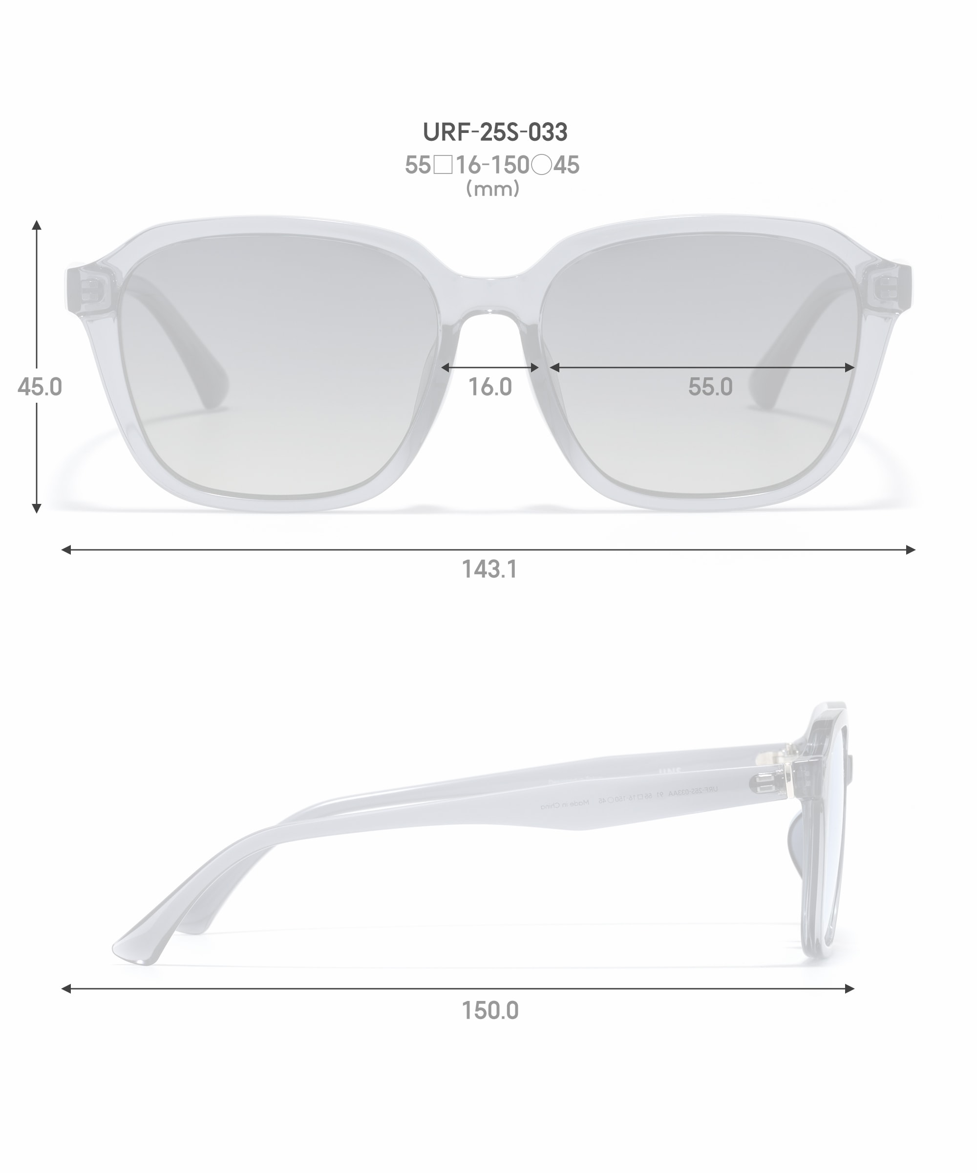 SUNGLASSES Essence スクエア 樹脂 UNISEX 【URF-25S-033 83】 商品