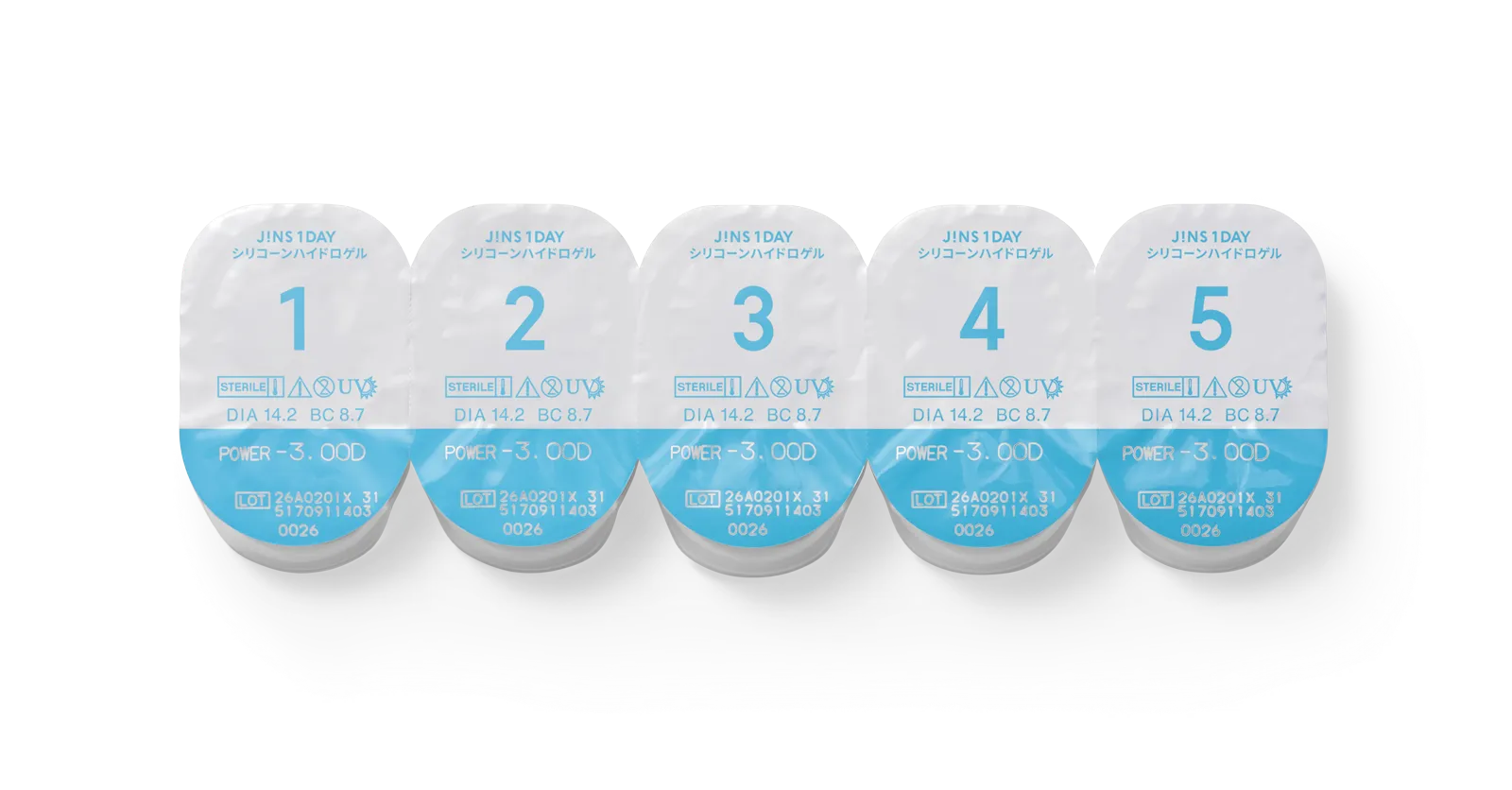 JINS 1DAYのパッケージ写真