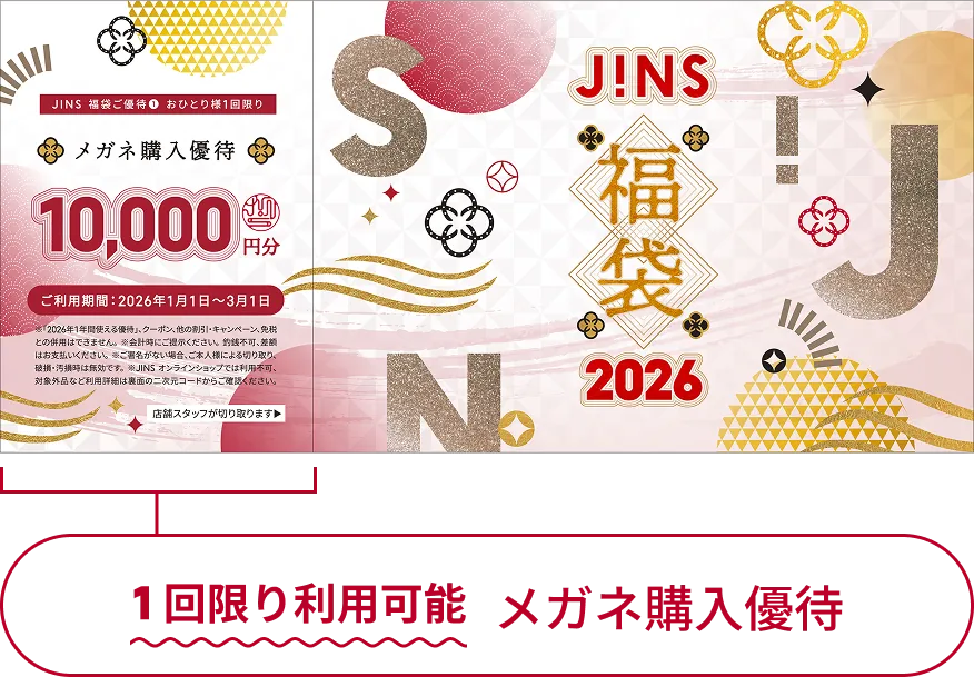 メガネ購入優待の表