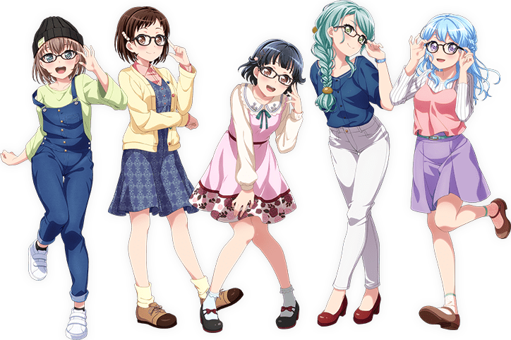 バンドリ ガールズバンドパーティ Jins Jins 眼鏡 メガネ めがね