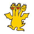ちびギドラスタンプ