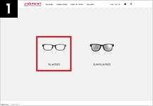 GlassesとSunglassからGlassesを選択