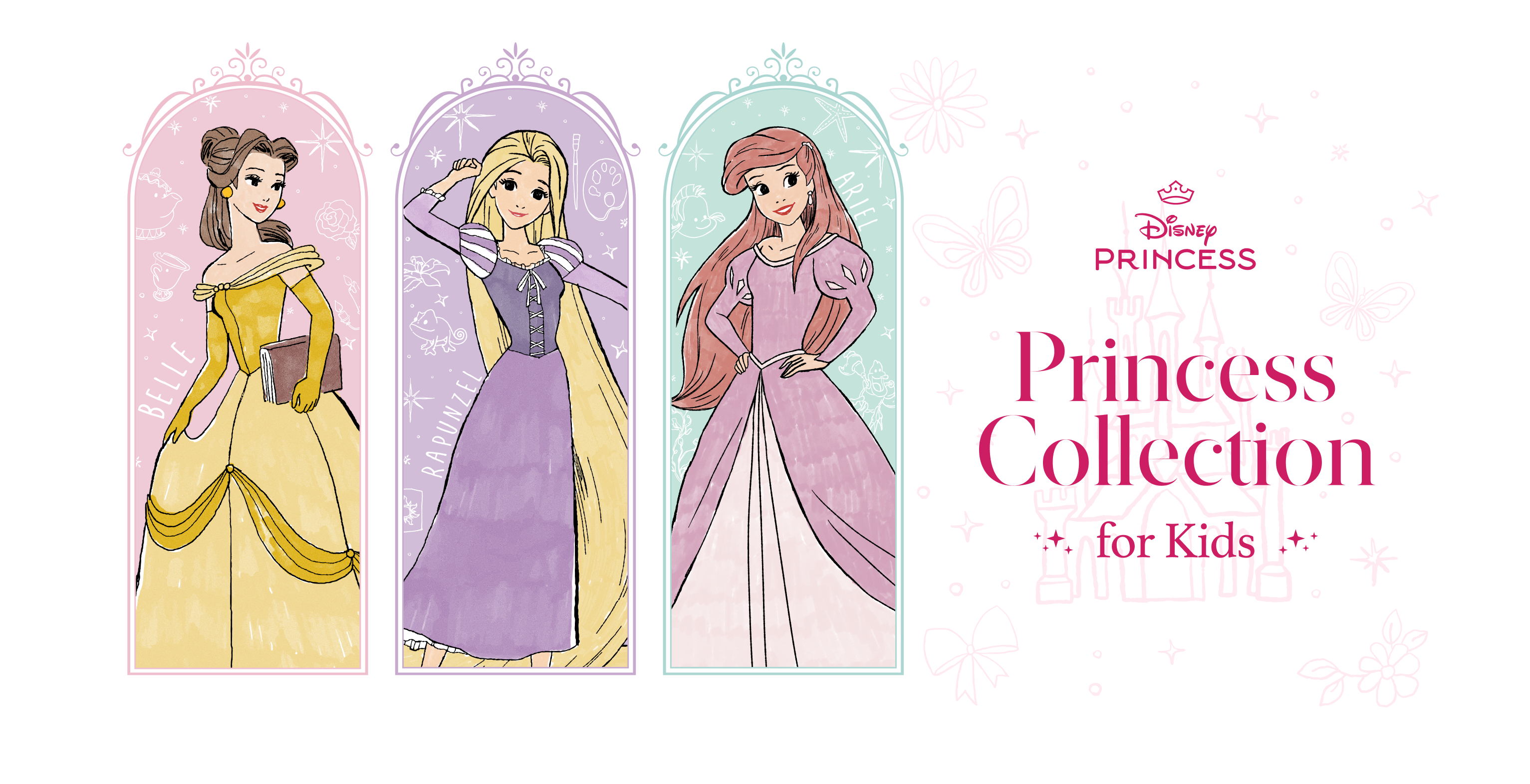 JINS/Disney（ジンズ/ディズニー）PRINCESS for KIDS デザイン