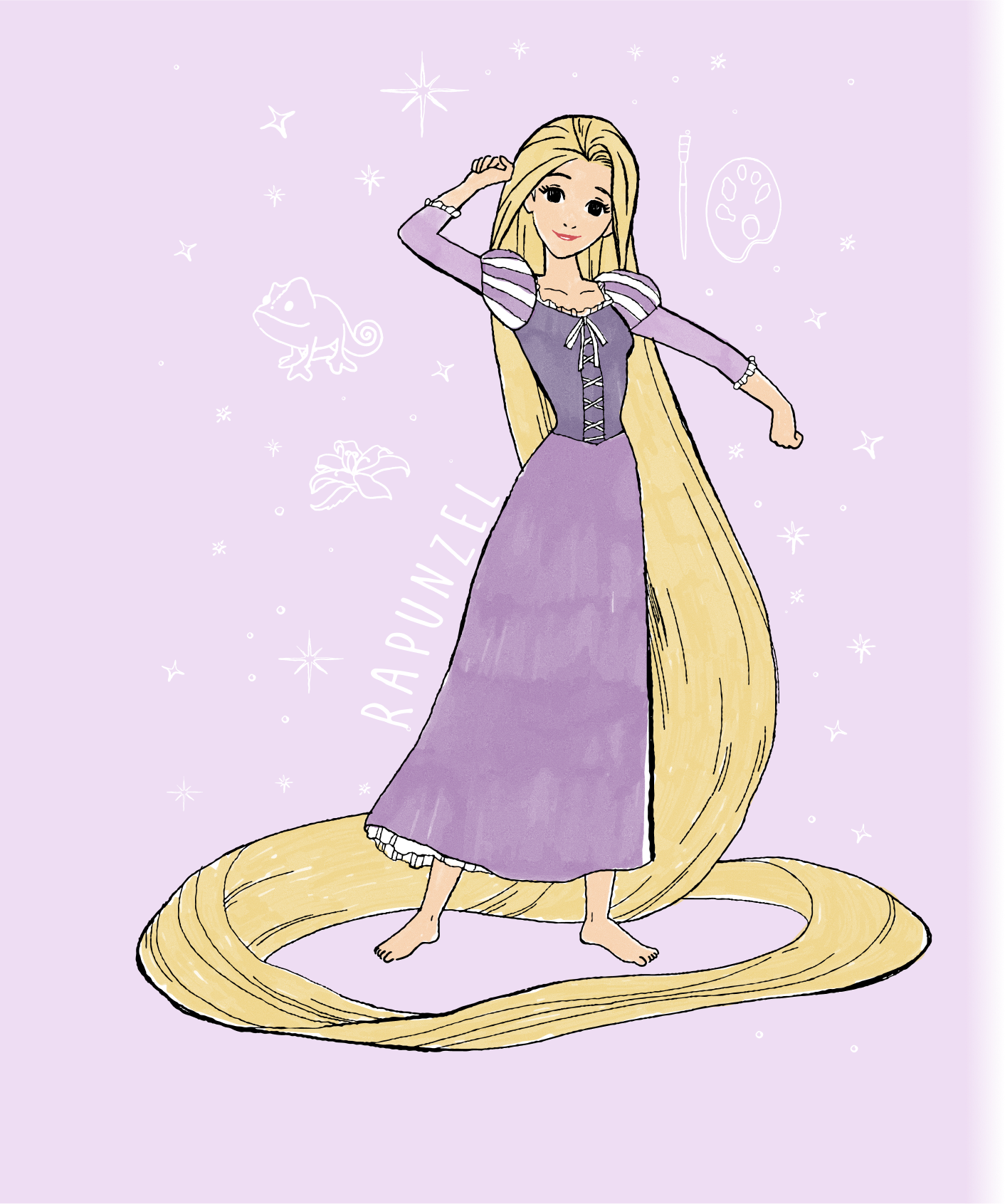 ラプンツェルの全身画像