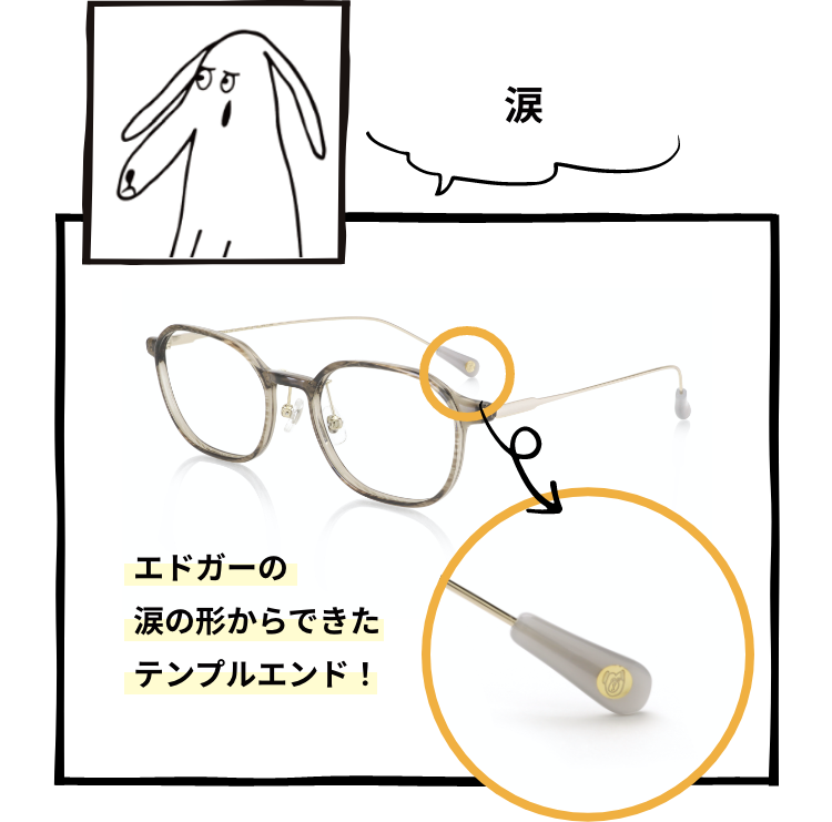 エドガーの涙の形からできたテンプルエンド！