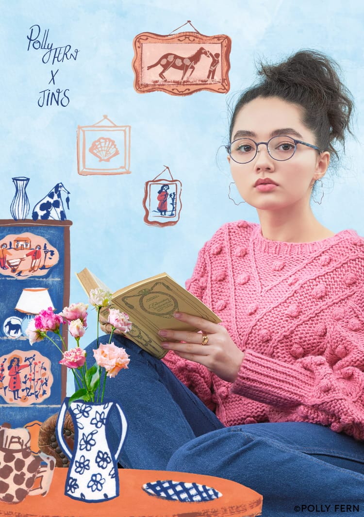 Jins イギリス生まれのアーティストpolly Fern Jins 眼鏡 メガネ めがね Jins イギリス生まれのアーティストpolly Fern Jins 眼鏡 メガネ めがね