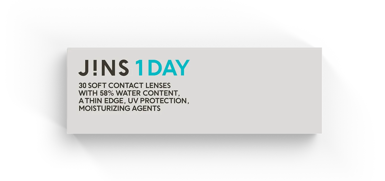 JINS 1DAY のパッケージ