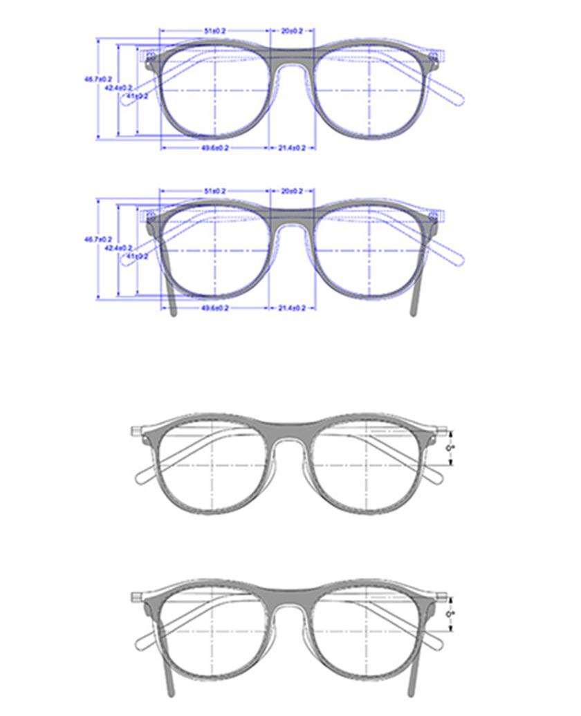 Eyeglasses make up a person’s posture