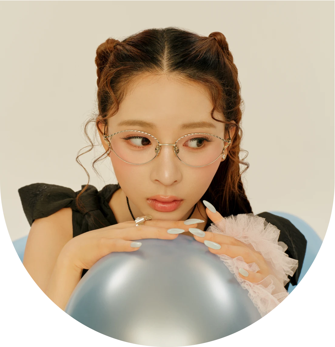 ミチの流行りメガネのアップショット