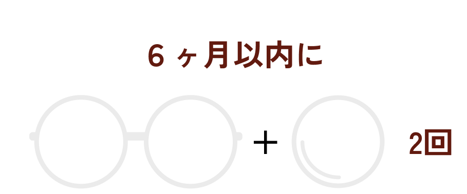 6ヶ月以内に 2回