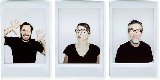 PAPIER TIGREの創業メンバー(左からマキシム、アガット、ジュリアン)