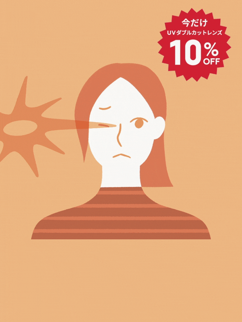 メガネ（めがね・眼鏡）のJINS『UVカットレンズ10％OFF』