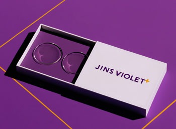 JINS Violet+（バイオレットレンズ）