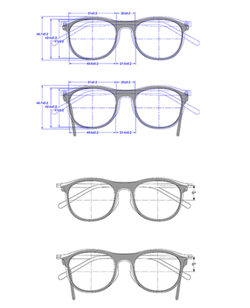 Eyeglasses make up a person’s posture