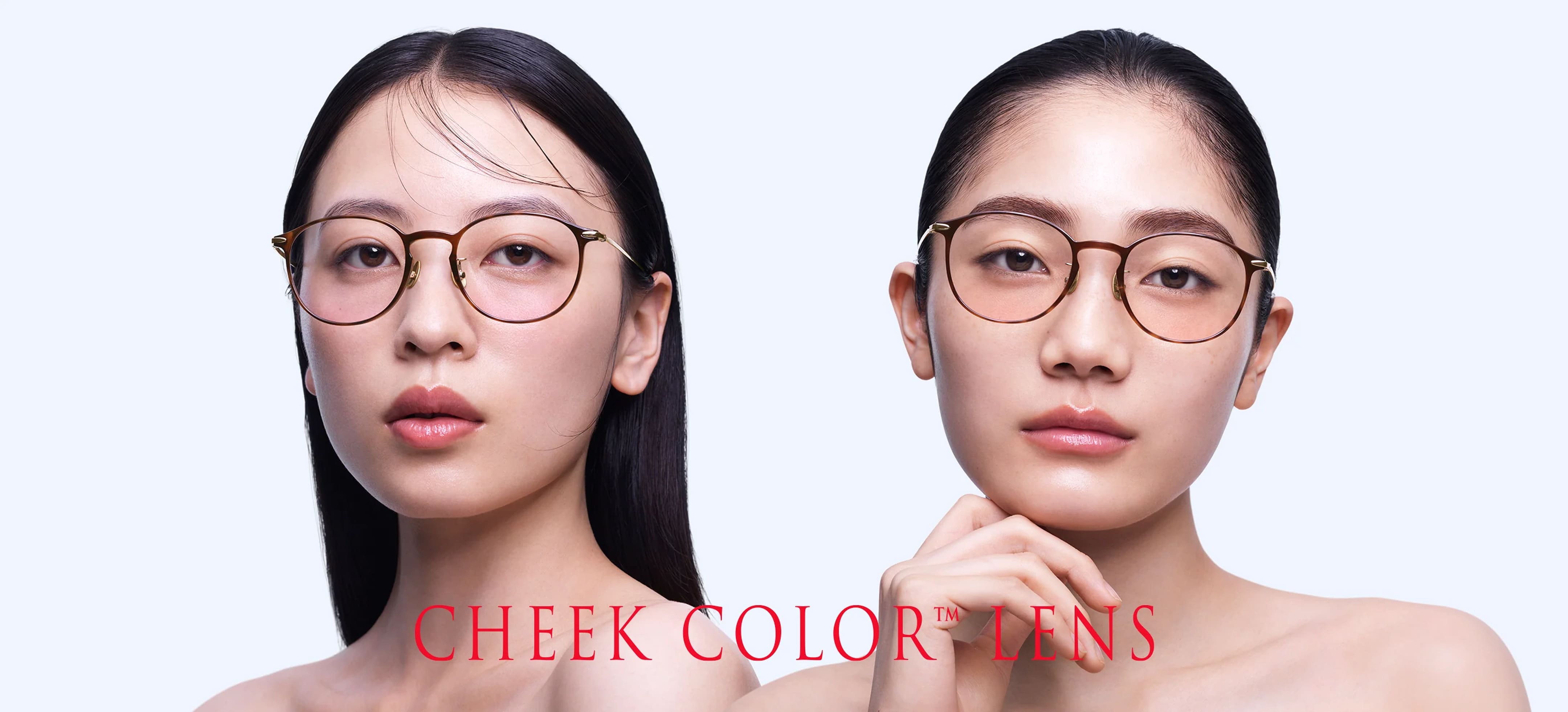 JINS クリア ピンク チークレンズ Liberty リバティ 近視(遠用) CHEEKCOLOR | JINS Eyewear | Prescription Glasses
